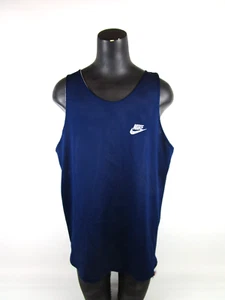 Vintage 90's Nike Mesh Reversible Basketball Jersey Tank Top Herren XL Blau Weiß - Bild 1 von 12