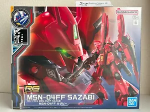 BANDAI RG 1/144 GUNDAM SIDE-F FUKUOKA LIMITADO MSN-04FF SAZABI de Japón Nuevo - Imagen 1 de 12