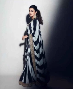Indischer pakistanischer Bollywood Sari Bluse Braut Partykleidung Hochzeit Neueste - Bild 1 von 5