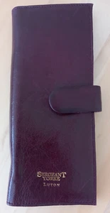 Leather Jewellery Wallet Travel Case Brown Vintage - Picture 1 of 10