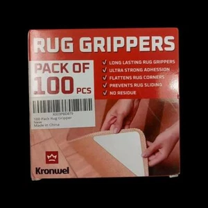 "Rug Grippers" Prevents Sliding (Pack of 100pcs) No Residue Carpet Mat Anti-Slip - Picture 1 of 2