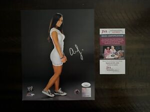 AJ Lee Signed 8x10 Autograph Photo File Official WWE RAW SmackDown JSA COA