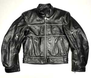 X ELEMENT USA Women’s Size L Black Leather Motorcycle Biker Moto Jacket - Picture 1 of 13