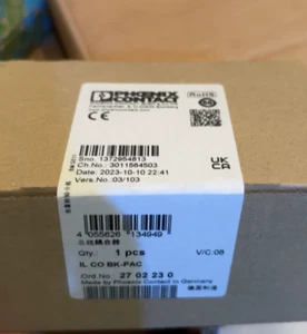 1pcs Phoenix Contact IL CO BK-PAC bus coupler 2702230 New Free Ship - Picture 1 of 2