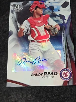 2017 Bowman Platinum Raudy Read Top Prospects Autograph #TPA-RR - Image 1 of 2