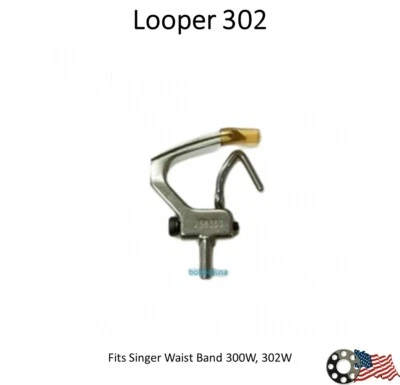 Máquina de cintura Looper and Needle Guard Singer 300W 302W Foto 1 de 2