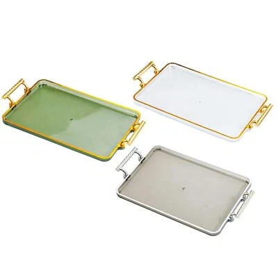 Serving Tray with Handles Rectangular Tray for Tea Cups and Water Glasses - Image 1 of 2