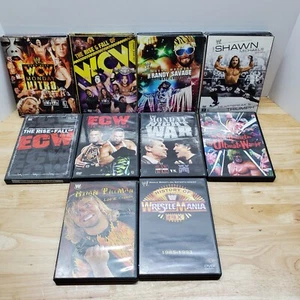 Wrestling DVD lot 10 DVDS (20 Discs) WWE WWF WCW ECW Brian Pillman Wrestlemania - Picture 1 of 11