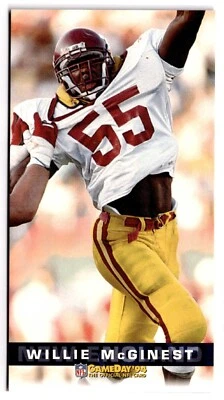 1994 Fleer GameDay - #268 Willie McGinest New England Patriots RC - Image 1 of 2