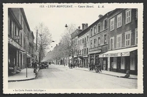 CPA  --  LYON MONTCHAT COURS HENRI . CAFE DU COMMERCE  . 544.G - Picture 1 of 1