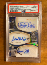 2020 Panini Immaculate Paolo Rossi Zoff Ancelotti Triple Auto GOLD PSA 10 /25