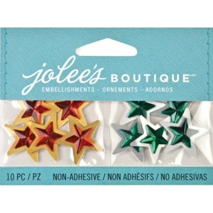 Jolee's Boutique Star Embellishments for Holiday Cards, Papercrafts & Scrapbooks - Picture 1 of 3