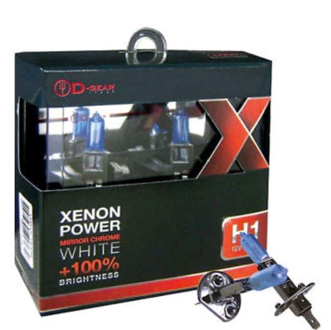 Lampade Effetto Xenon  D-GEAR +100% XP White Bianche H1 55W Nuove - Immagine 1 di 1