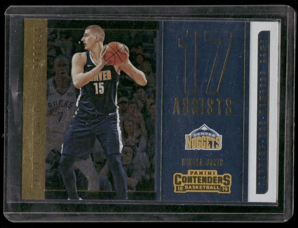 Nikola Jokic 2018-19 Panini Contenders Playing the Numbers Game #3 Nuggets - Image 1 of 2