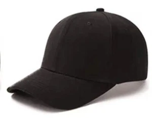 Cappellino Nero Con Visiera Nuovo - Foto 1 di 1