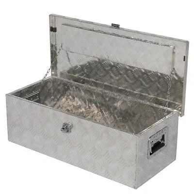 Camioneta pickup de aluminio 30" debajo de la carrocería caja de herramientas debajo del remolque almacenamiento de herramientas Foto 1 de 4