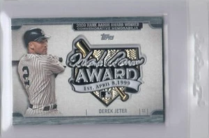 2017 Topps Update Derek Jeter Yankees 2009 Hank Aaron Award Gedenkbeilage - Bild 1 von 1
