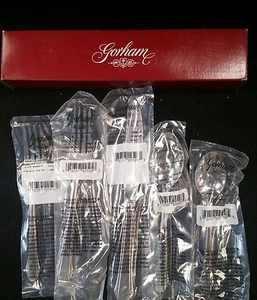 GORHAM Calais Glossy Stainless Flatware One 5 Piece Place Setting 18/8 - Picture 1 of 7