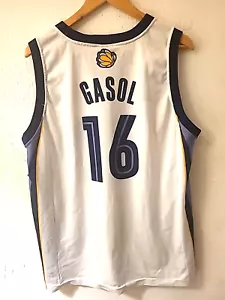 Memphis Grizzlies #16 Pau Gasol Champion Vintage Jersey White XL - Picture 1 of 8