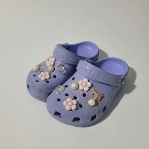 Crocs Baby Mädchen Sandalen 11 lila Perlen & Glitzer - Bild 1 von 7