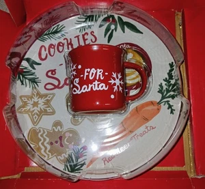 SANTA COOKIE N COCOA SET- St.Nichols Square. Cup N Plate Originally $40. - Picture 1 of 7