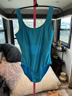 Vintage Catalina blue One Piece Swim Suit Size 14 - Image 1 of 4