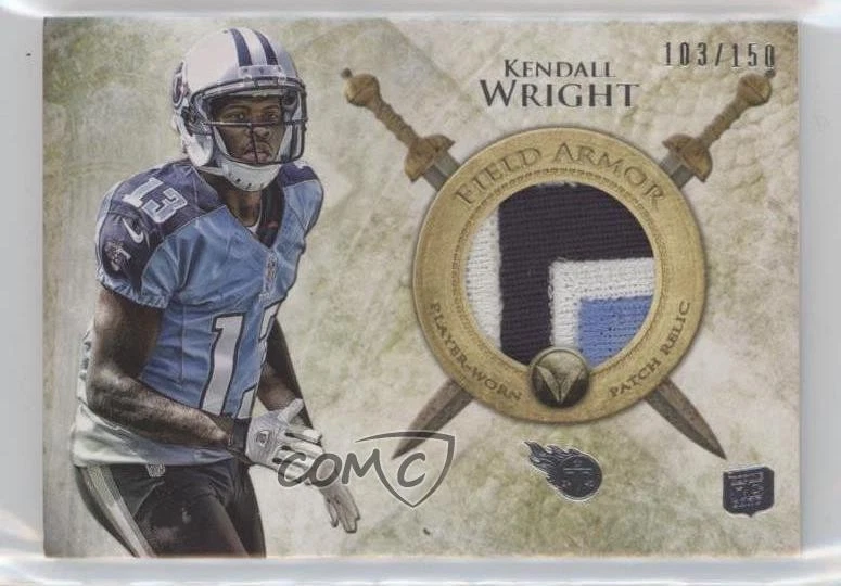 2012 Topps Valor Field Armor Patch /150 Kendall Wright #FAP-KW Rookie Patch RC - Image 1 of 2