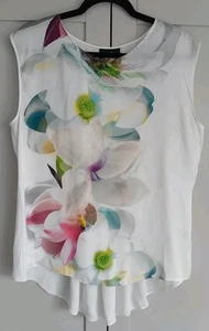 WALLIS Sz M BNWT Chiffon Floral Blouse Top Tunic RRP £35 - Picture 1 of 4