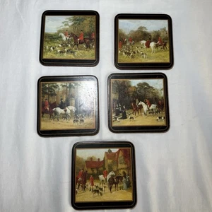 Posten 5 VINTAGE UNTERSETZER PIMPERNEL ENGLISCH FUCHS JAGD JAGD KORKUNTERLAGE ENGLAND - Bild 1 von 9