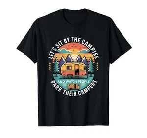 T-shirt vintage Sit By Campfire & Watch Campers - Foto 1 di 1