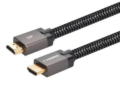 Monoprice 8K Certified Braided Ultra High Speed HDMI 2.1 Cable 15ft Black 48Gbps - Image 1 of 4