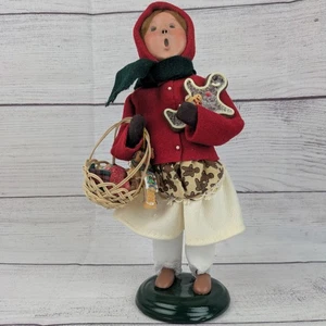 Byers Choice Caroler 2012 Family Gingerbread Girl  with Cookies & Basket  - Picture 1 of 13