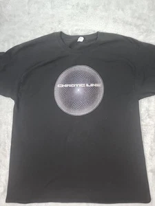 VINTAGE Y2K Shirt Mens Large Chaotic Line Cybercore Matrix Geometric Digital - Picture 1 of 5