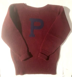 Vtg 50s University of Pennsylvania Ivy League Letterman Sweater PEARSON sz 44 - Picture 1 of 5