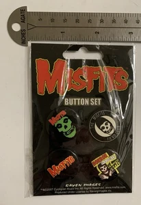Misfits Band 4 Pack Pinback Button Set New In Package  - Picture 1 of 4
