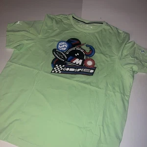 Puma BMW Motorsport Statement Men's T Shirt Like Green Sz XXL $ 50 NEW - Picture 1 of 4