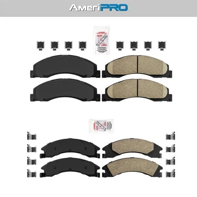 Front + Rear Pads Ceramic For Ford E150 250 350 2008-2013-2014-2021 SUPER DUTY - Image 1 of 4