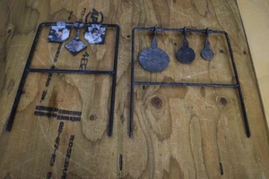 Steel Reactive Shooting Targets Set Metal Spinner Plinking Silhouette Stands Lot - Picture 1 of 4