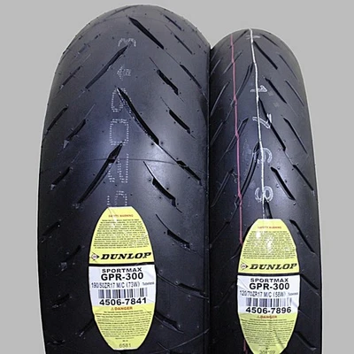 HONDA CBR 929RR DUNLOP SPORTMAX GPR-300 TWO TIRE SET 120/70-17 190/50-17 - Image 1 of 4