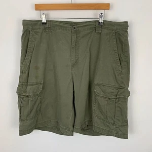 Columbia Cargo Shorts Mens 40 W20 L9.5 Khaki Green Utility Outdoor Combat - Picture 1 of 15