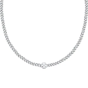 Collana LA PETITE STORY acciaio / quadrifoglio - Foto 1 di 6