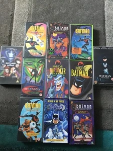 Batman vhs bundle x 9 animated x 2 Batman movies. Vhs - Foto 1 di 2