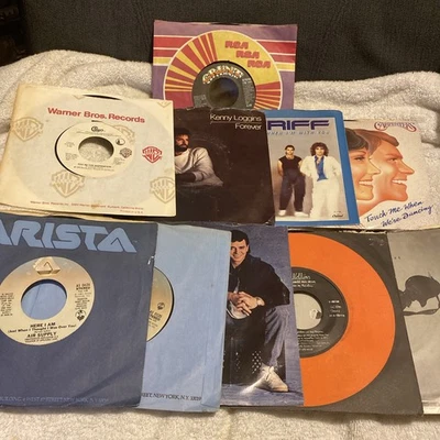 Lot of 10 80's Pop Vinyl 45's- Air Supply,Phil Collins, Bryan Adams, More! — 第 1/4 张图片