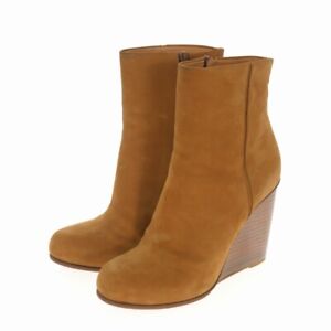 Maison Margiela Women's Suede Ankle Boots in Brown Size 36