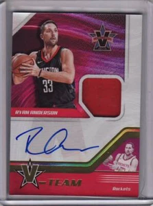 2017-18 Panini Vanguard Ryan Anderson On Card Auto GU Jersey 8/99 Rockets - Picture 1 of 1
