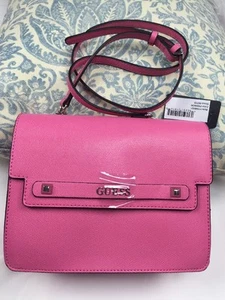 Guess Handtasche Umhängetasche Schultertasche 7"x9"x3" rosa Farbe 100 % authentisch NEU 145 $ - Bild 1 von 12