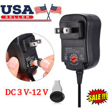 Universal AC/DC Adjustable Power Adapter Supply Charger for Small Electronics US