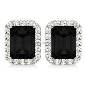 Gemelo De Ónix Negro Natural Con Plata Esterlina 925 #2379 - Imagen 1 de 9