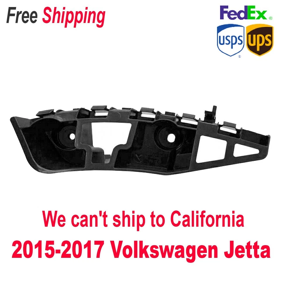For 2015-2017 Volkswagen Jetta Bumper Retainer Bracket Front Right Plastic Foto 1 de 4