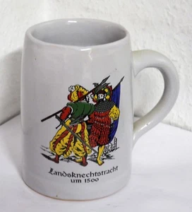 Jarra de cerveza - Landknechtstracht alrededor de 1500 - bola de sonido excelente - Imagen 1 de 2